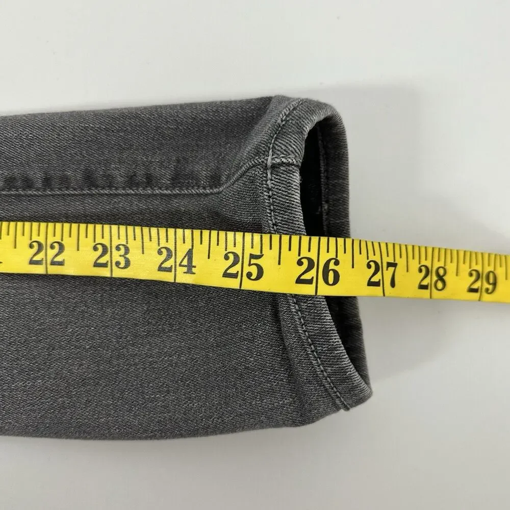 Mother Jeans Womens‎ 26 Gray Pixie Skinny Ankle Stretch High Rise Exposed Button